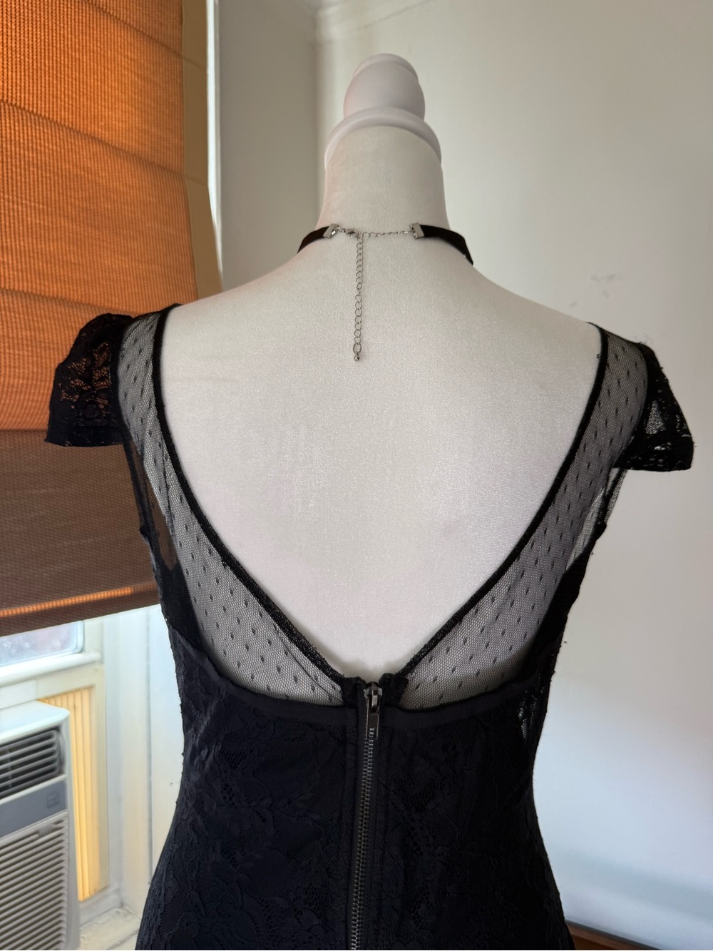 Late 90s early 2000s Goth Lace Little Black Dress. S - Picture 5 of 8